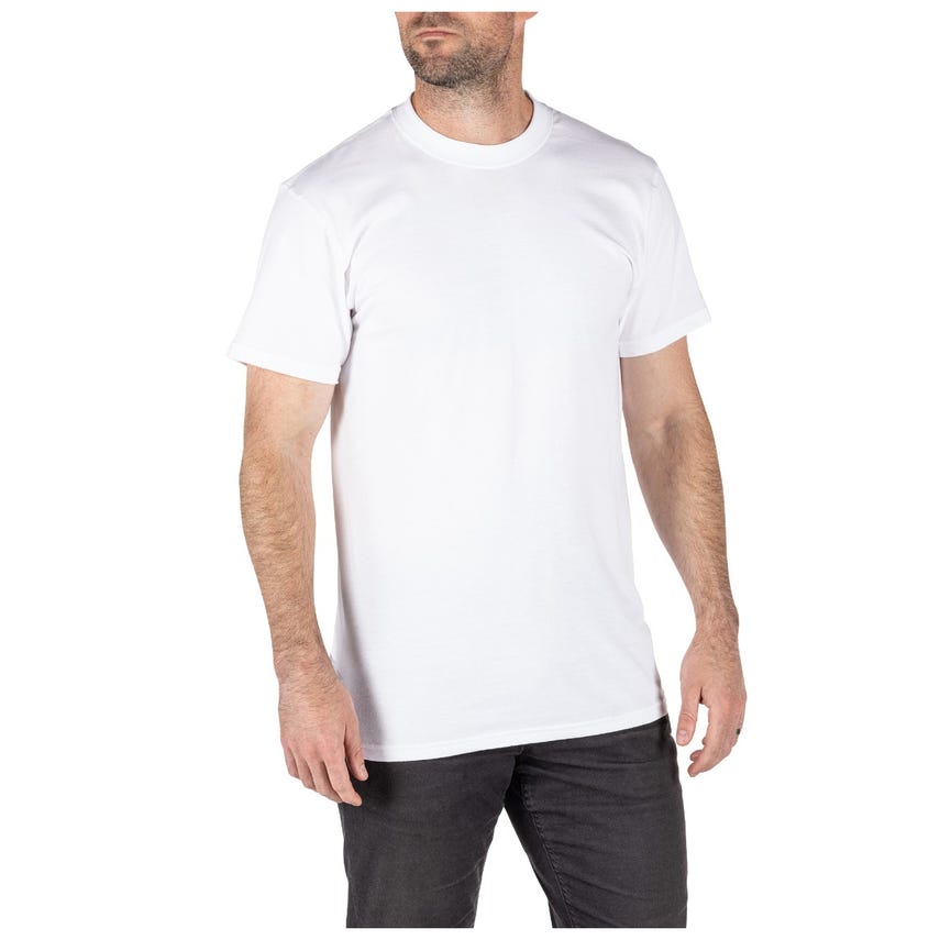 5.11 Tactical Mens Utili-T Crew Tees Pack of 3 - White