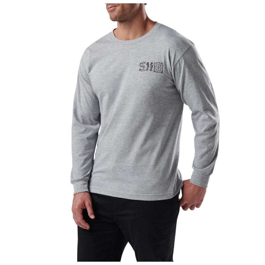 5.11 Tactical STAY SHARP Long Sleeve TEE - Heather Grey