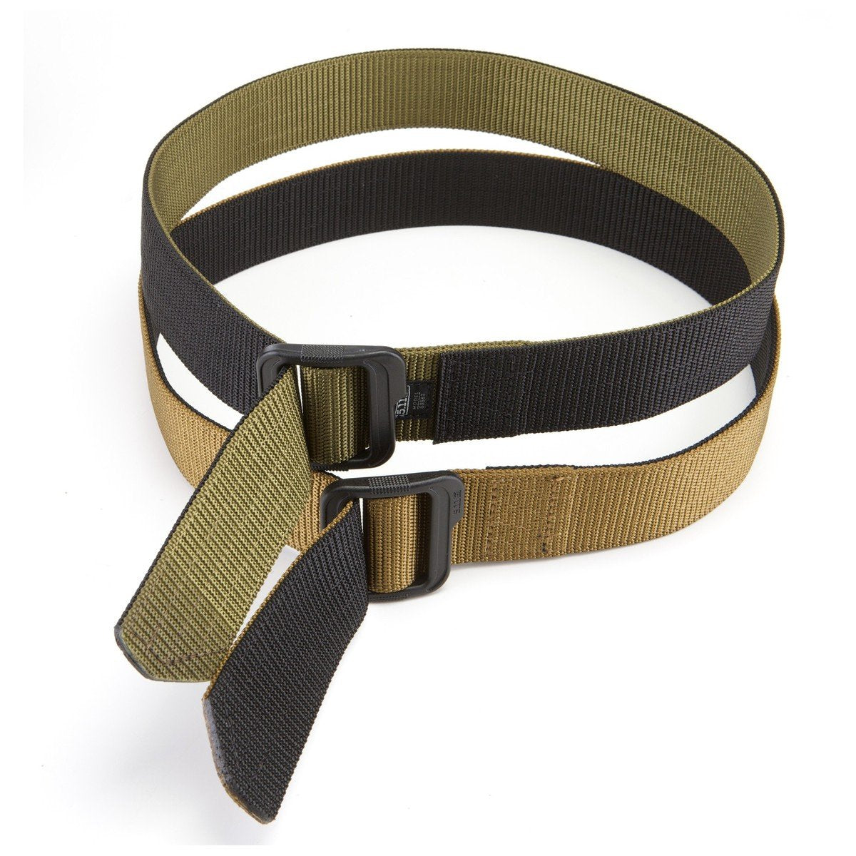 5.11 Tactical 1.75 inch Double Duty TDU Belt Reversible-Accessories-5.11 Tactical-Black / TDU Green-Small-TacSource