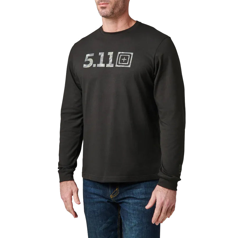 5.11 Tactical Camo Logo Fill Long Sleeve Tee-Long Sleeves-5.11 Tactical-TacSource