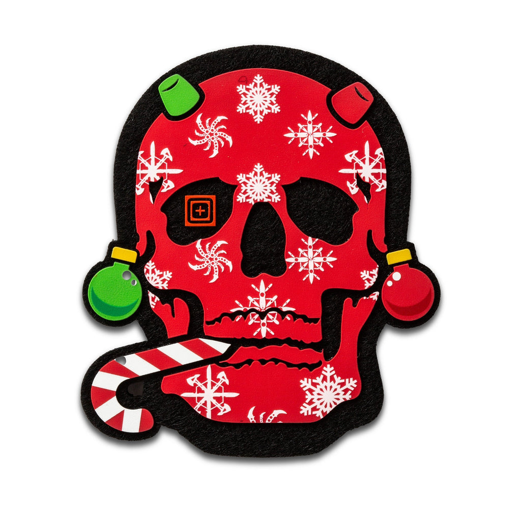 5.11 Tactical Christmas Skull Patch-Morale Patches-5.11 Tactical-TacSource