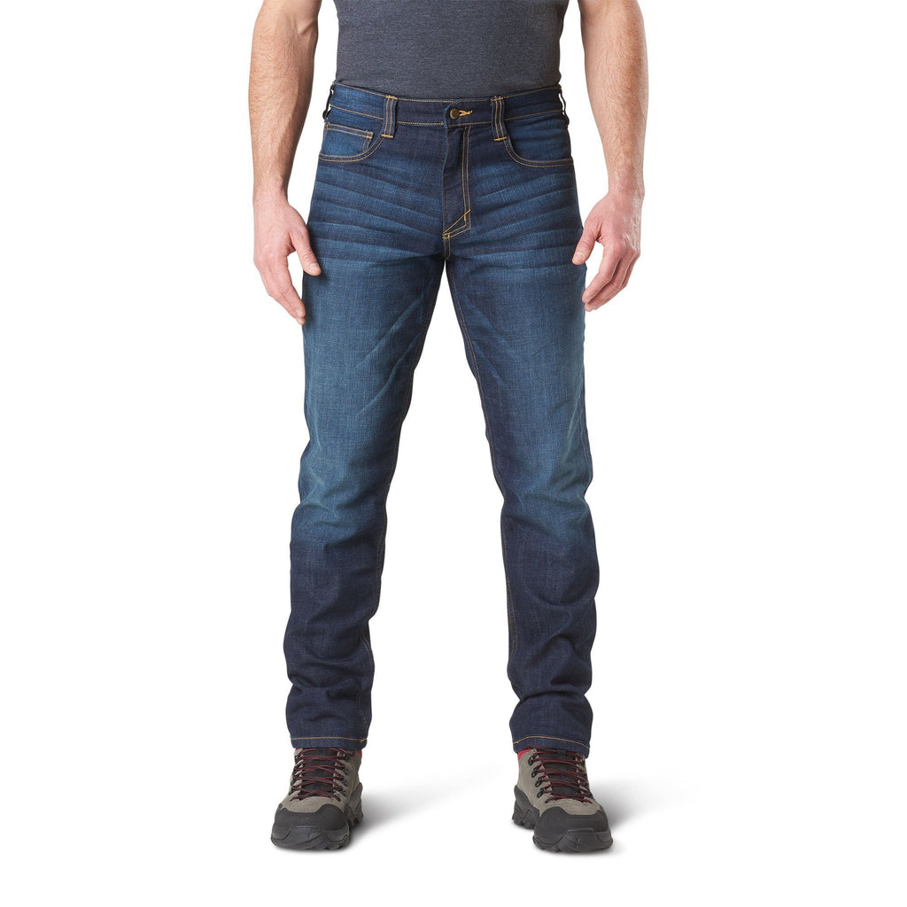 5.11 Tactical Defender Flex Slim Jeans Dark Wash Indigo-Men's Pants-5.11 Tactical-28-30-TacSource