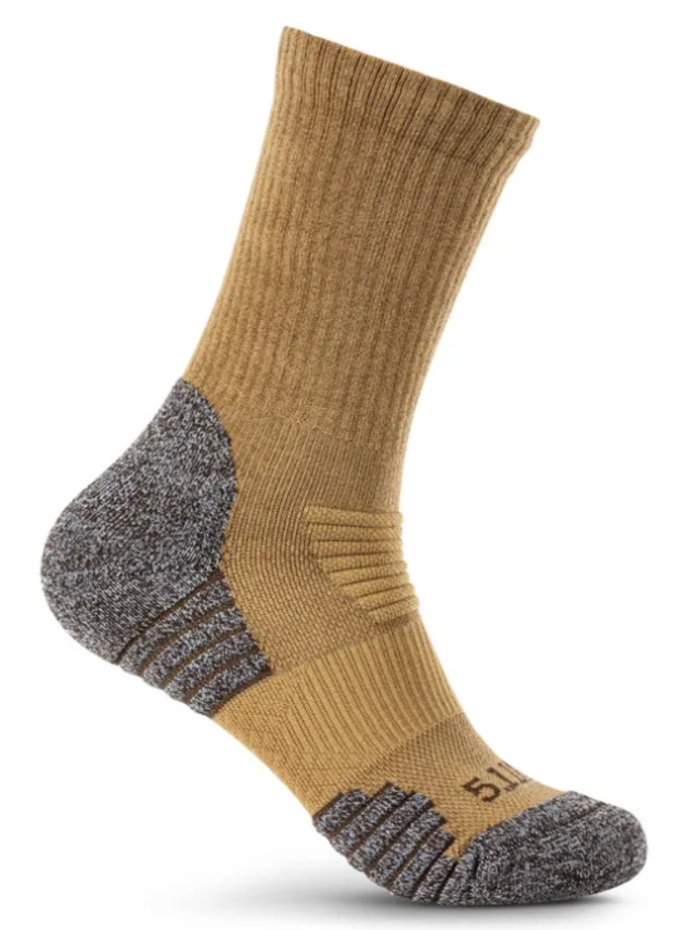 5.11 Tactical Duty Ready Ultra Crew Socks - 2 Pack-Socks-5.11 Tactical-Large-Coyote-TacSource