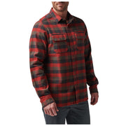 5.11 Tactical Lester HVYWT Flannel-Long Sleeves-5.11 Tactical-RED BRBN PLD-2XL-TacSource