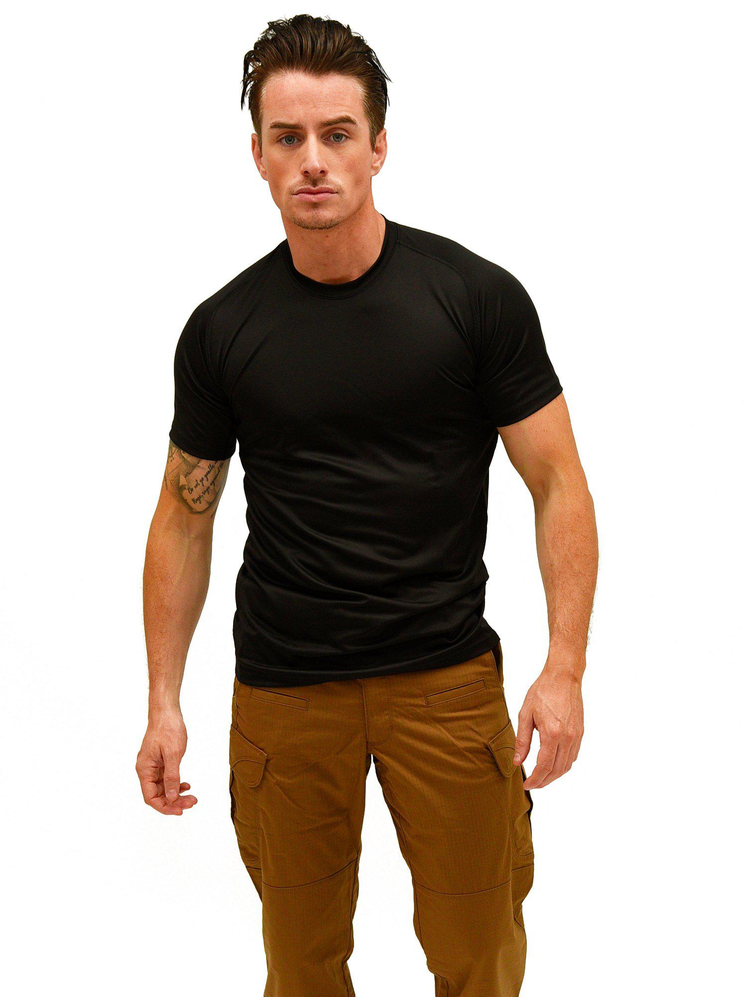 5.11 Tactical Loose Fit Crew Short Sleeve - Black-T-Shirt-5.11 Tactical-TacSource