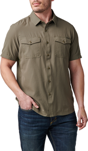 5.11 Tactical Marksman Short Sleeve Shirt-Short Sleeves-5.11 Tactical-Ranger Green-Small-TacSource