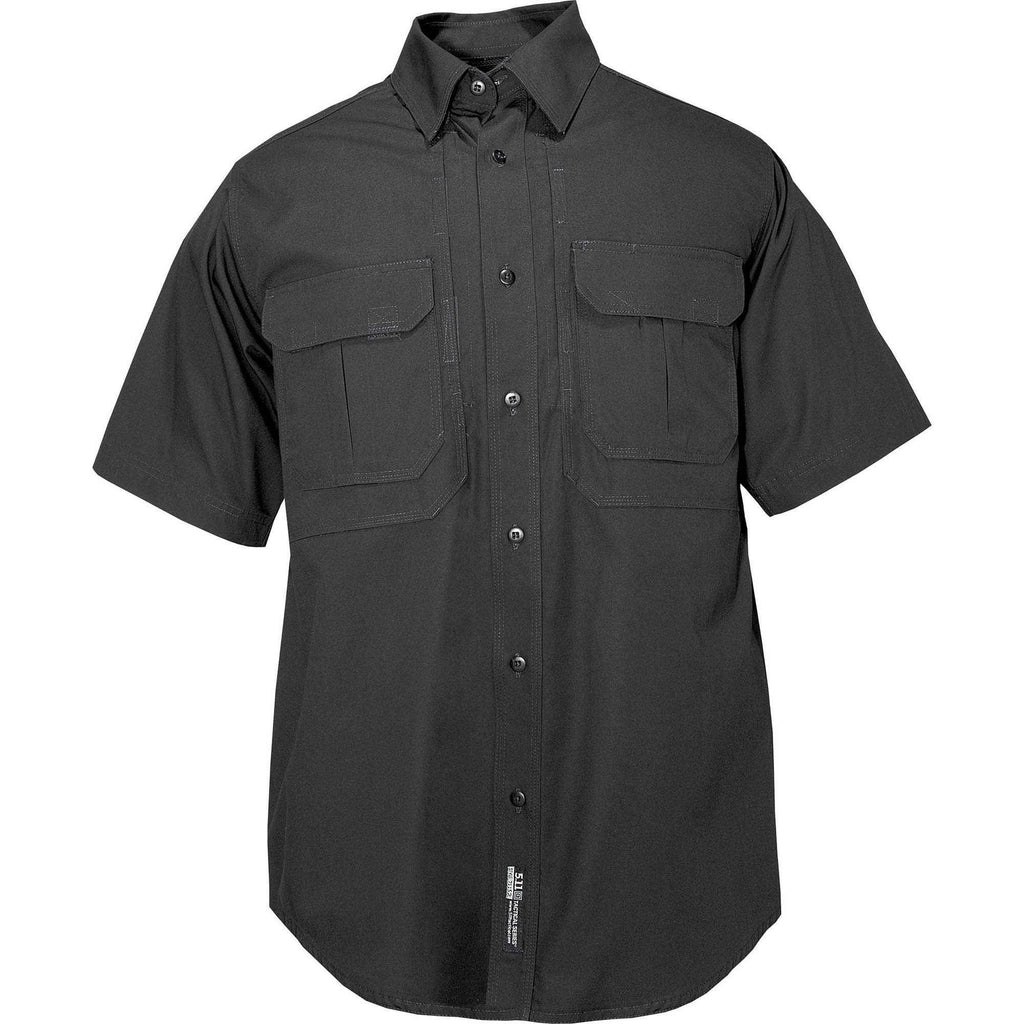 5.11 Tactical Men's Short Sleeve Tactical Shirt-Short Sleeves-5.11 Tactical-Black-Extra Small-TacSource