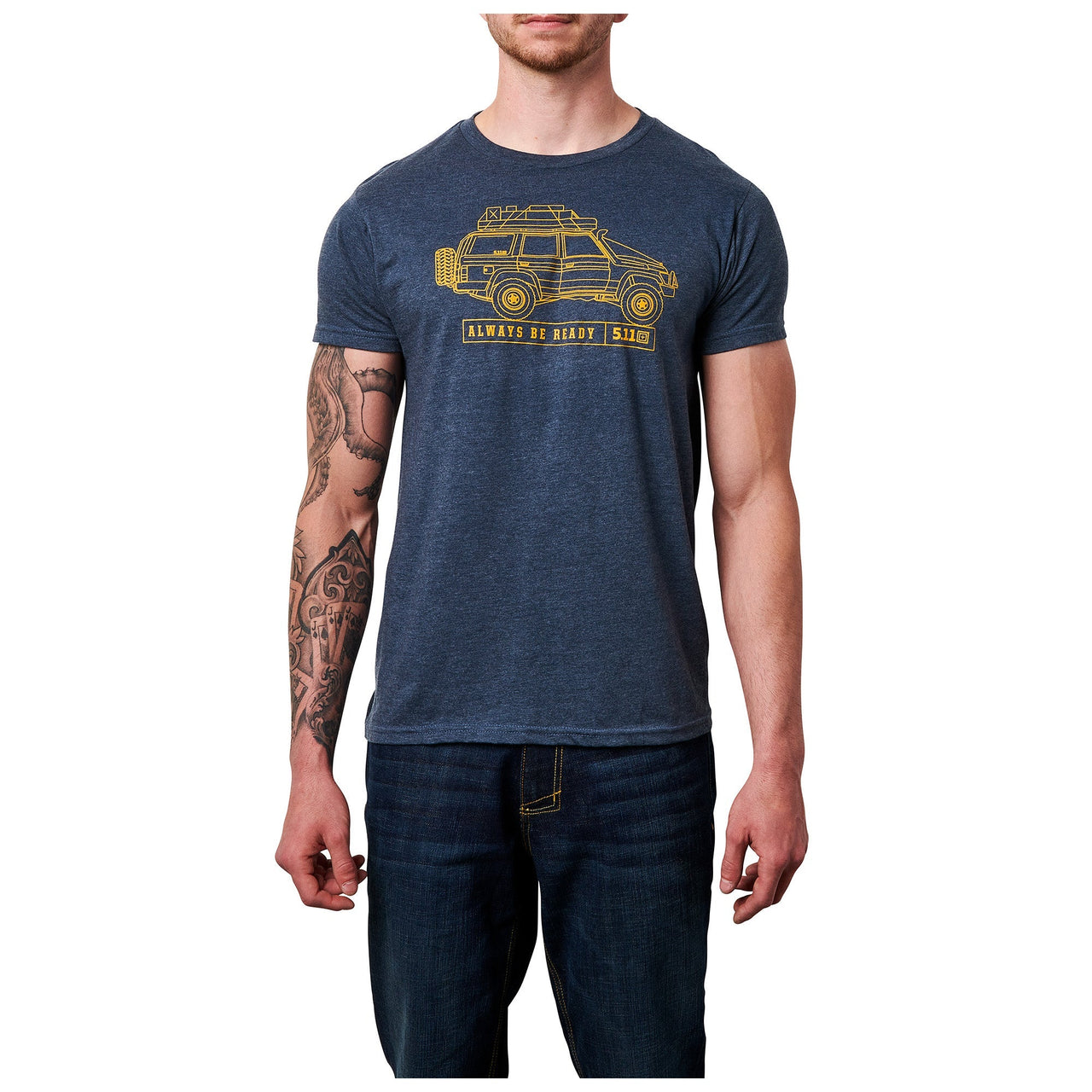 5.11 Tactical Offroad Dreamin' Tee Dark Navy Heather-T-Shirt-5.11 Tactical-Small-TacSource