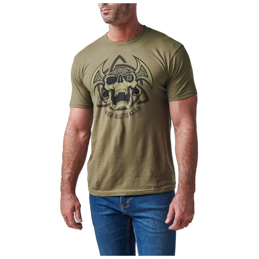 5.11 Tactical VAER ALLTID KLAR TEE - Military Green-Shirts-5.11 Tactical-TacSource