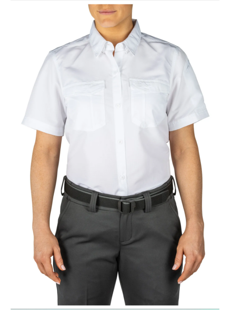 5.11 Tactical Women's Fast-Tac Short Sleeve Shirt-Short Sleeves-5.11 Tactical-L-Uniform White-TacSource