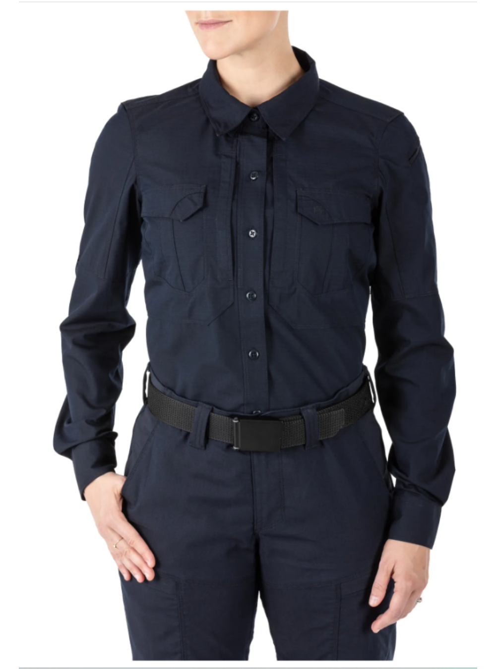 5.11 Tactical Women's Stryke Long Sleeve Shirt-Long Sleeves-5.11 Tactical-S-Dark Navy-TacSource