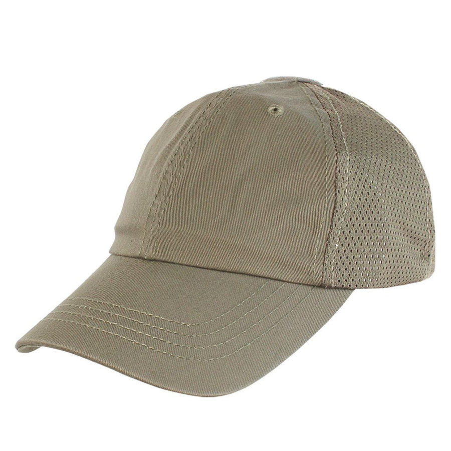 Condor Outdoor Mesh Tactical Team Cap Adjustable with Velcro Closure-Headwear-Condor Outdoor-Tan (003)-TacSource