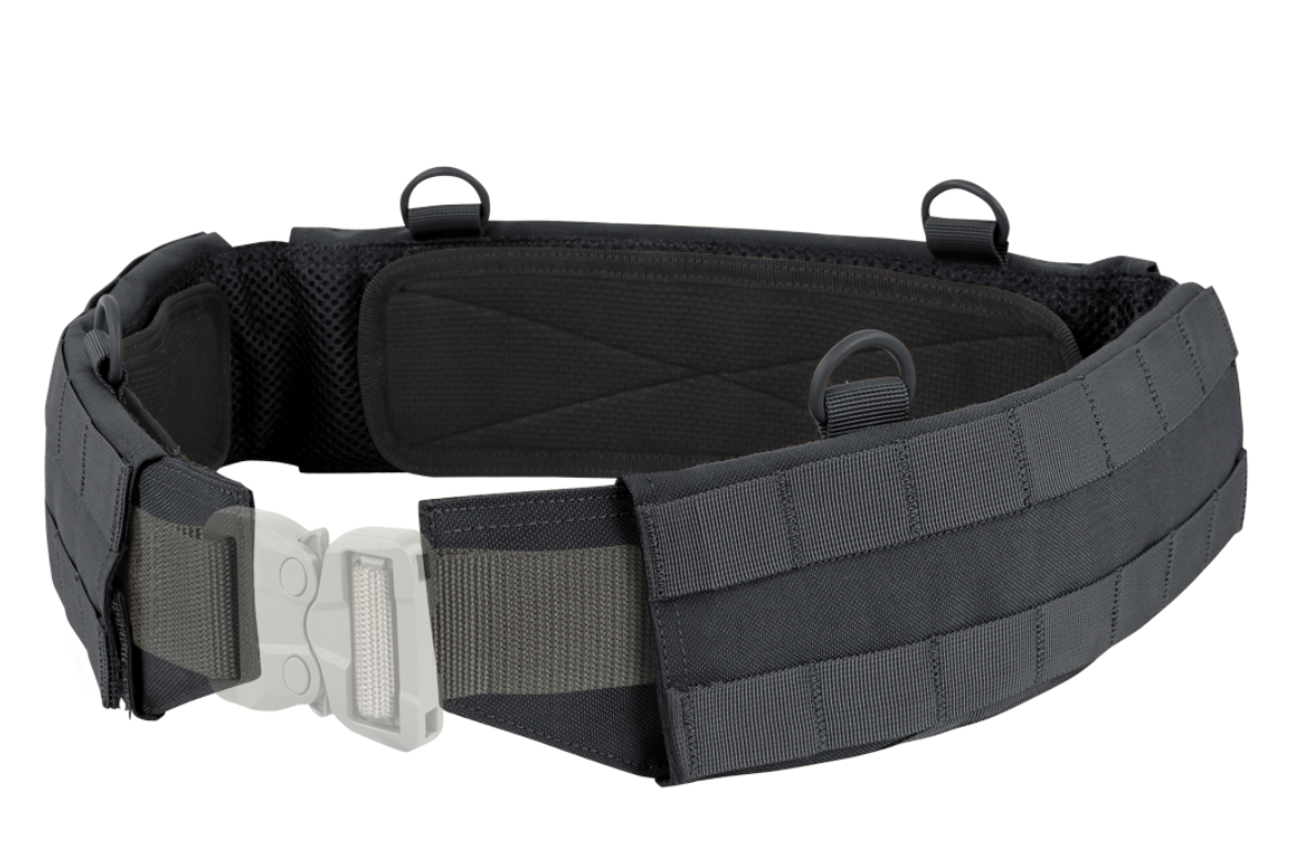 Condor Slim Battle Belt-Accessories-Condor Outdoor-Black-Small-TacSource