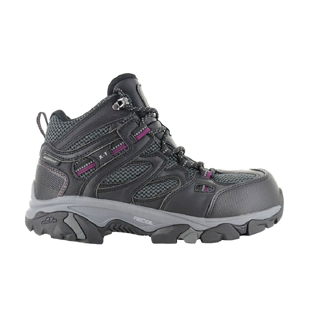 Magnum XT Boron Mid CT SZ WP Womens Boots Black Purple 5.0 US Regular Gear Australia by G8