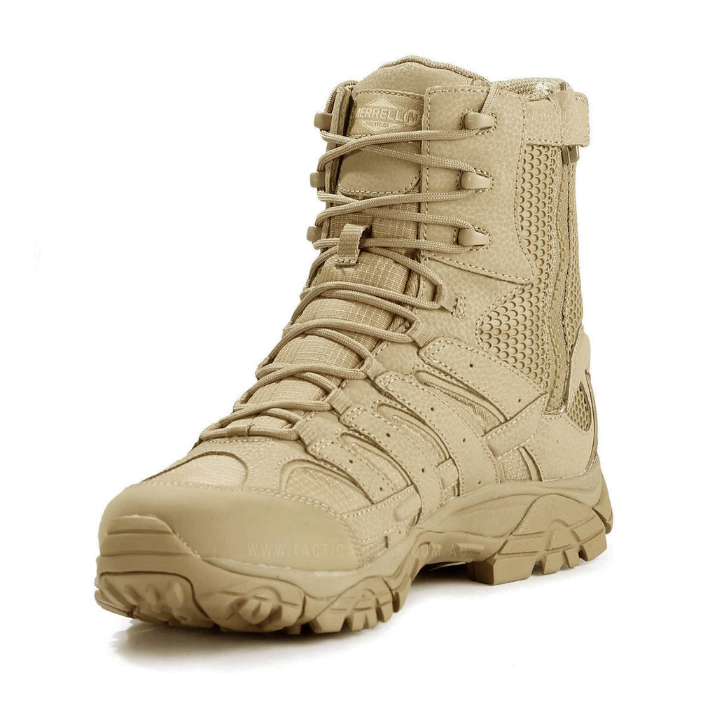 Merrell Tactical MOAB 2 Tactical Waterproof 8 Inches Side-Zip Boot Coyote-Footwear-Merrell Tactical-TacSource