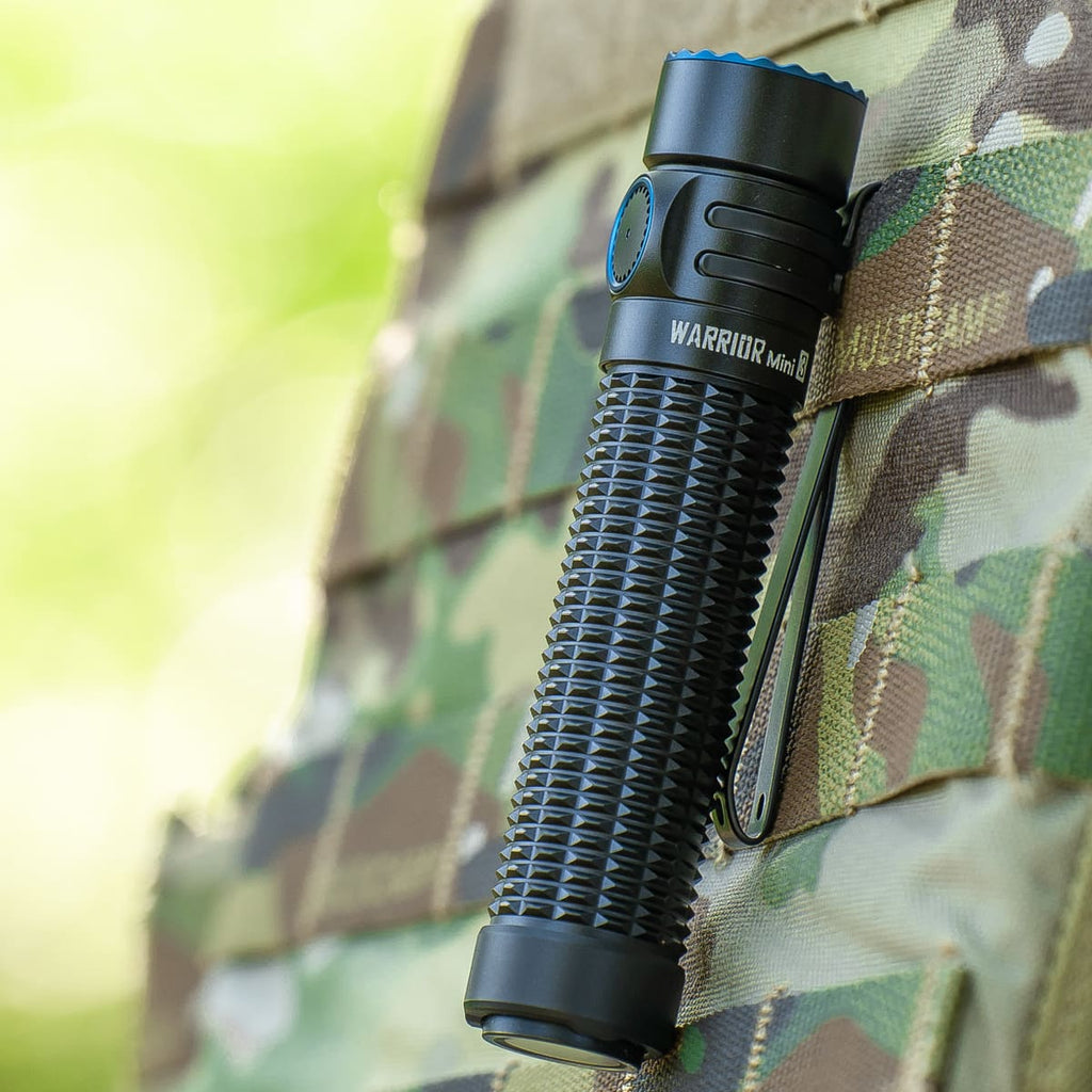 Olight Warrior Mini 3 1750 Lumens Tactical LED Torch Black-Flashlights and Lighting-Olight-TacSource