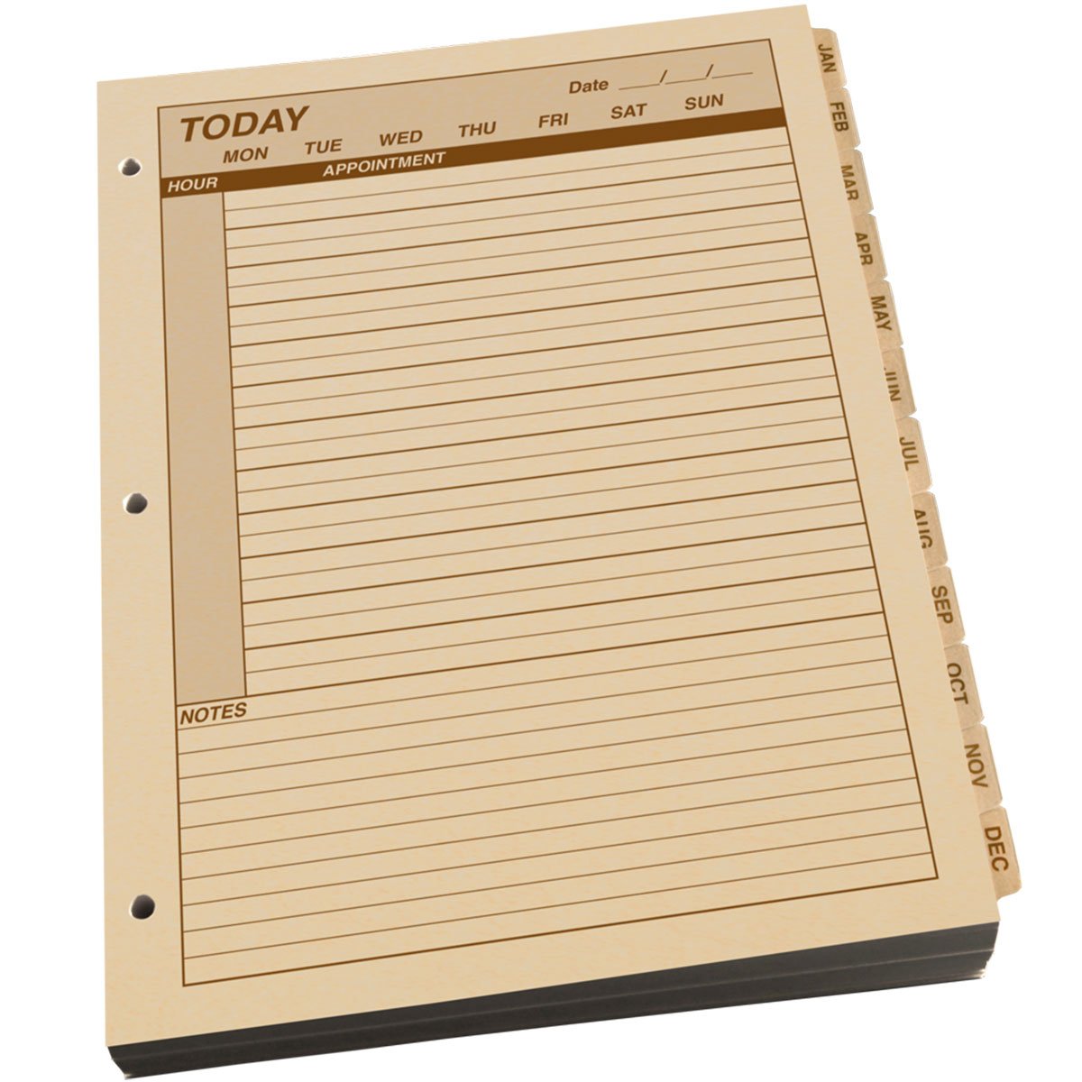 Rite in the Rain Maxi Daily Planner Refill 8.5 X 11 With 3 Hole Punch Tan 1 Year-Pens, Notebooks and Stationery-Rite in the Rain-TacSource