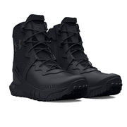 Under Armour Men's Micro G Valsetz Leather Waterproof Zip Tactical Boots - Black-Boots-Under Armour-TacSource