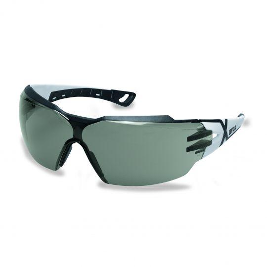 Uvex Pheos CX2 Protective Eyewear White/Black Frame Grey Lens Gear Australia by G8